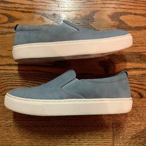 Blue slide sneakers! Very comfortable!